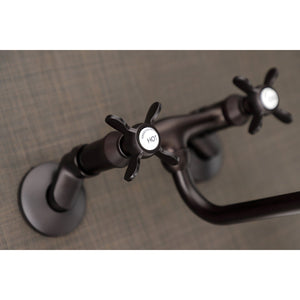 Essex KS115ORB Two-Handle 2-Hole Wall Mount Bathroom Faucet, Oil Rubbed Bronze