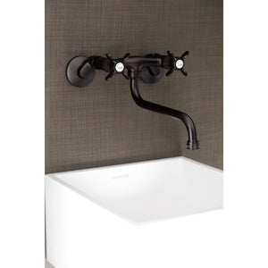 Essex KS115ORB Two-Handle 2-Hole Wall Mount Bathroom Faucet, Oil Rubbed Bronze