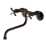 Essex KS115ORB Two-Handle 2-Hole Wall Mount Bathroom Faucet, Oil Rubbed Bronze