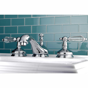 Wilshire KS1161WLL Two-Handle 3-Hole Deck Mount Widespread Bathroom Faucet with Brass Pop-Up, Polished Chrome