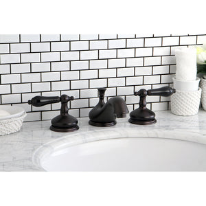 Duchess KS1165PKL Two-Handle 3-Hole Deck Mount Widespread Bathroom Faucet with Brass Pop-Up, Oil Rubbed Bronze
