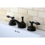 Tudor KS1165TAL Two-Handle 3-Hole Deck Mount Widespread Bathroom Faucet with Brass Pop-Up, Oil Rubbed Bronze