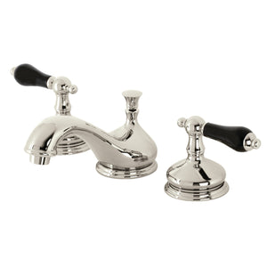 Duchess KS1166PKL Two-Handle 3-Hole Deck Mount Widespread Bathroom Faucet with Brass Pop-Up, Polished Nickel