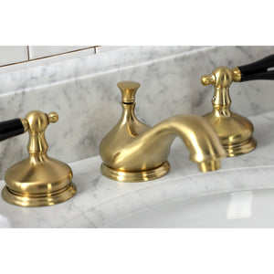 Duchess KS1167PKL Two-Handle 3-Hole Deck Mount Widespread Bathroom Faucet with Brass Pop-Up, Brushed Brass