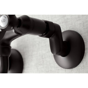 Essex KS116ORB Two-Handle 2-Hole Wall Mount Bathroom Faucet, Oil Rubbed Bronze