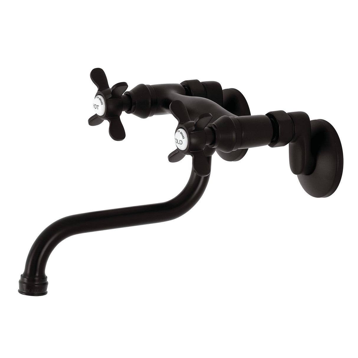 Essex KS116ORB Two-Handle 2-Hole Wall Mount Bathroom Faucet, Oil Rubbed Bronze