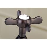 Essex KS1175BEX Two-Handle 2-Hole Deck Mount Bridge Kitchen Faucet, Oil Rubbed Bronze
