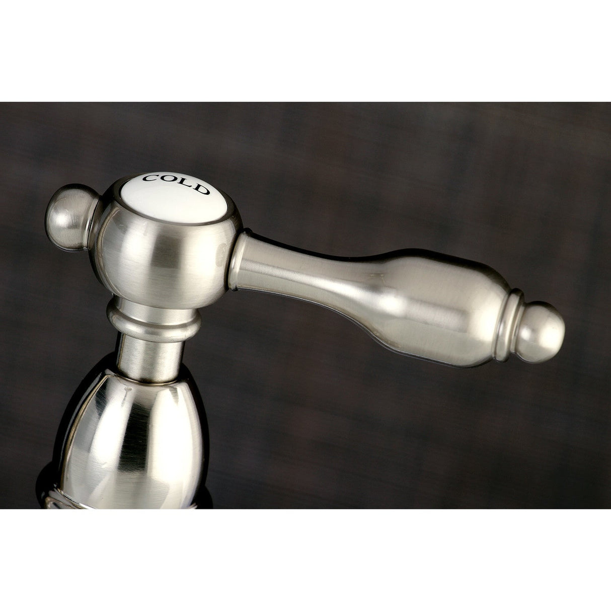 Tudor KS1178TAL Two-Handle 2-Hole Deck Mount Bridge Kitchen Faucet, Brushed Nickel