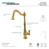 Heritage KS1192AL Single-Handle 1-Hole Deck Mount Water Filtration Faucet, Polished Brass