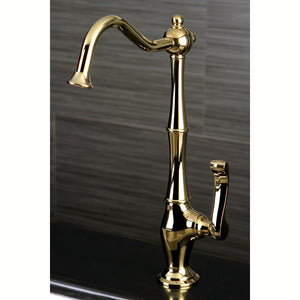Royale KS1192FL Single-Handle 1-Hole Deck Mount Water Filtration Faucet, Polished Brass