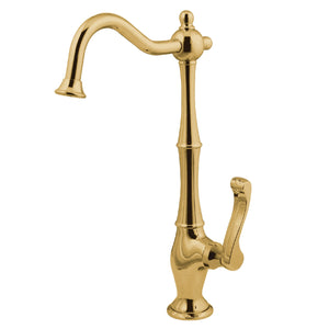 Royale KS1192FL Single-Handle 1-Hole Deck Mount Water Filtration Faucet, Polished Brass