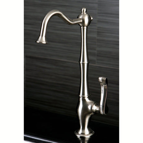 Royale KS1198FL Single-Handle 1-Hole Deck Mount Water Filtration Faucet, Brushed Nickel
