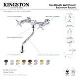 Essex KS1215BEX Two-Handle 2-Hole Wall Mount Bathroom Faucet, Oil Rubbed Bronze