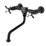 Essex KS1215BEX Two-Handle 2-Hole Wall Mount Bathroom Faucet, Oil Rubbed Bronze