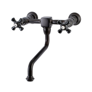 Duchess KS1215PKX Two-Handle 2-Hole Wall Mount Bathroom Faucet, Oil Rubbed Bronze