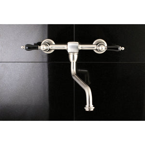Duchess KS1218PKL Two-Handle 2-Hole Wall Mount Bathroom Faucet, Brushed Nickel