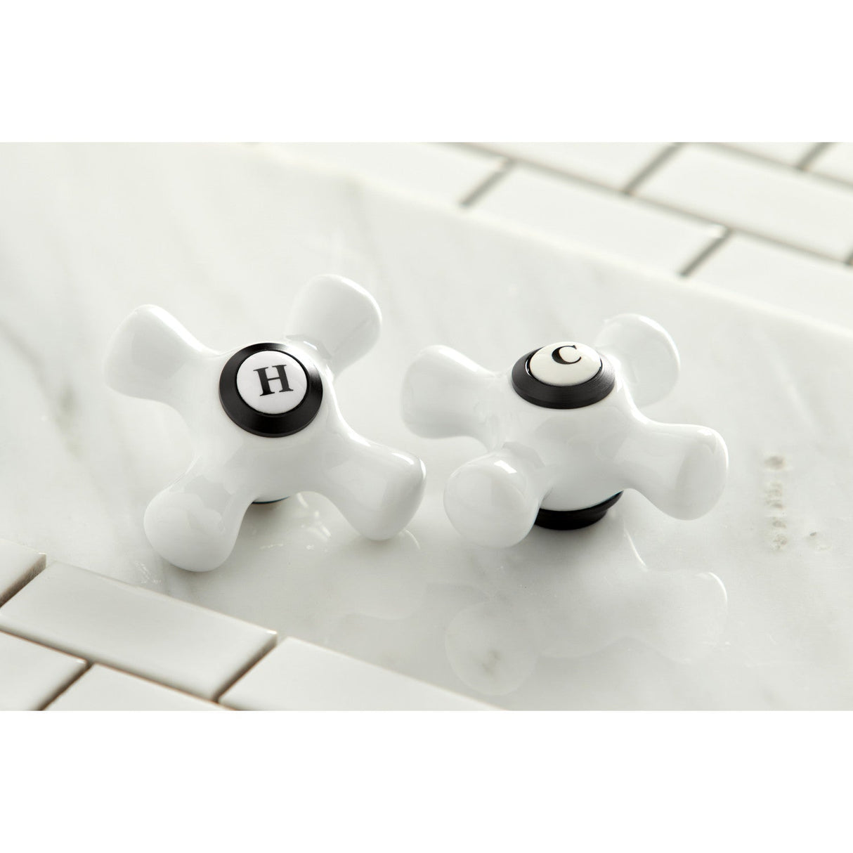 Heritage KS1220PX Two-Handle 3-Hole Wall Mount Bathroom Faucet, Matte Black