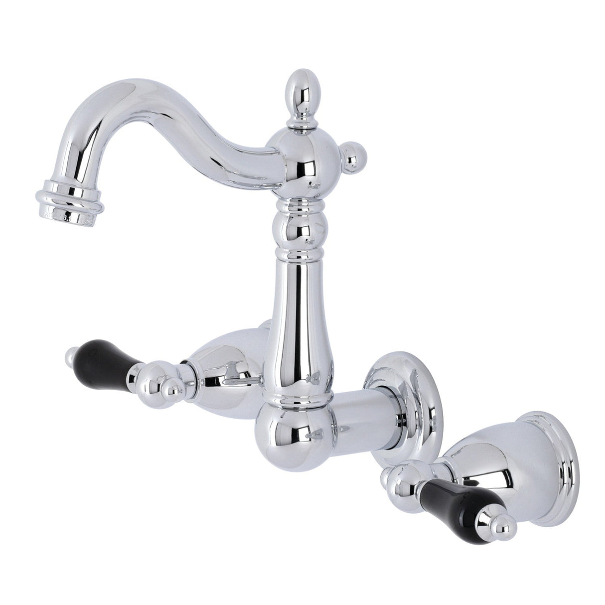 Duchess KS1221PKL Two-Handle Wall Mount Bathroom Faucet, Polished Chrome