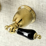 Duchess KS1222PKL Two-Handle Wall Mount Bathroom Faucet, Polished Brass
