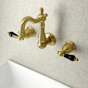 Duchess KS1227PKL Two-Handle Wall Mount Bathroom Faucet, Brushed Brass