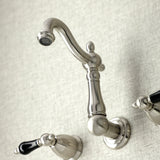 Duchess KS1228PKL Two-Handle Wall Mount Bathroom Faucet, Brushed Nickel