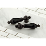 Duchess KS1235PKLBS Two-Handle 2-or-4 Hole Deck Mount Kitchen Faucet with Brass Sprayer, Oil Rubbed Bronze
