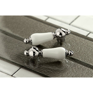 Heritage KS1246PL Two-Handle 2-Hole Wall Mount Bridge Kitchen Faucet, Polished Nickel