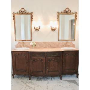 Heritage KS1252AX Two-Handle 3-Hole Wall Mount Bathroom Faucet, Polished Brass