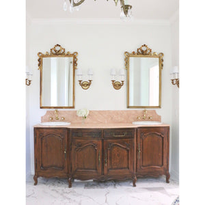 Heritage KS1252AX Two-Handle 3-Hole Wall Mount Bathroom Faucet, Polished Brass