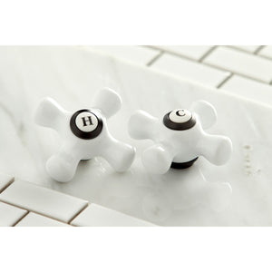 Heritage KS1255PX Two-Handle 3-Hole Wall Mount Bathroom Faucet, Oil Rubbed Bronze