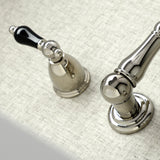 Duchess KS1256PKL Two-Handle Wall Mount Bathroom Faucet, Polished Nickel