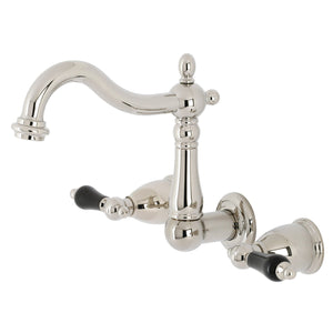 Duchess KS1256PKL Two-Handle Wall Mount Bathroom Faucet, Polished Nickel
