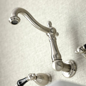 Duchess KS1258PKL Two-Handle Wall Mount Bathroom Faucet, Brushed Nickel