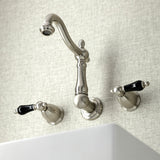 Duchess KS1258PKL Two-Handle Wall Mount Bathroom Faucet, Brushed Nickel