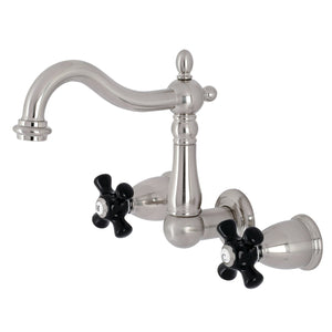 Duchess KS1258PKX Two-Handle Wall Mount Bathroom Faucet, Brushed Nickel