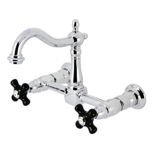 Duchess KS1261PKX Two-Handle 2-Hole Wall Mount Kitchen Faucet, Polished Chrome