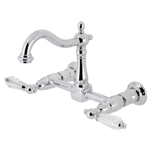 Willshire KS1261WLL Two-Handle 2-Hole Wall Mount Kitchen Faucet, Polished Chrome