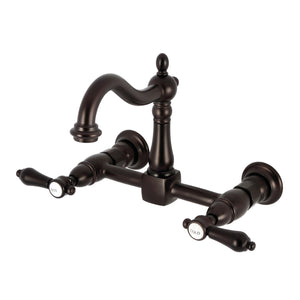 Heirloom KS1265BAL Two-Handle 2-Hole Wall Mount Kitchen Faucet, Oil Rubbed Bronze