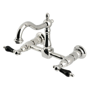 Duchess KS1266PKL Two-Handle 2-Hole Wall Mount Kitchen Faucet, Polished Nickel