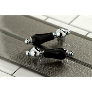 Duchess KS1271PKLBS Two-Handle 4-Hole Deck Mount Bridge Kitchen Faucet with Brass Sprayer, Polished Chrome