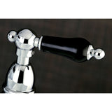 Duchess KS1271PKLBS Two-Handle 4-Hole Deck Mount Bridge Kitchen Faucet with Brass Sprayer, Polished Chrome