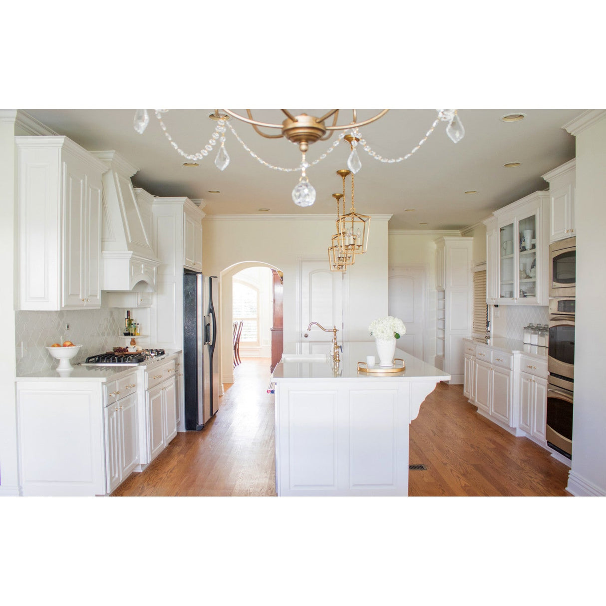 Heritage KS1272ALBS Two-Handle 4-Hole Deck Mount Bridge Kitchen Faucet with Brass Sprayer, Polished Brass