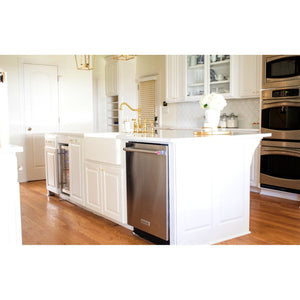 Heritage KS1272ALBS Two-Handle 4-Hole Deck Mount Bridge Kitchen Faucet with Brass Sprayer, Polished Brass