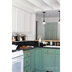 Heritage KS1273AXBS Two-Handle 4-Hole Deck Mount Bridge Kitchen Faucet with Brass Sprayer, Antique Brass