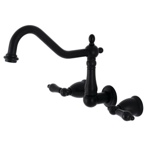 Duchess KS1280PKL Wall Mount Kitchen Faucet, Matte Black