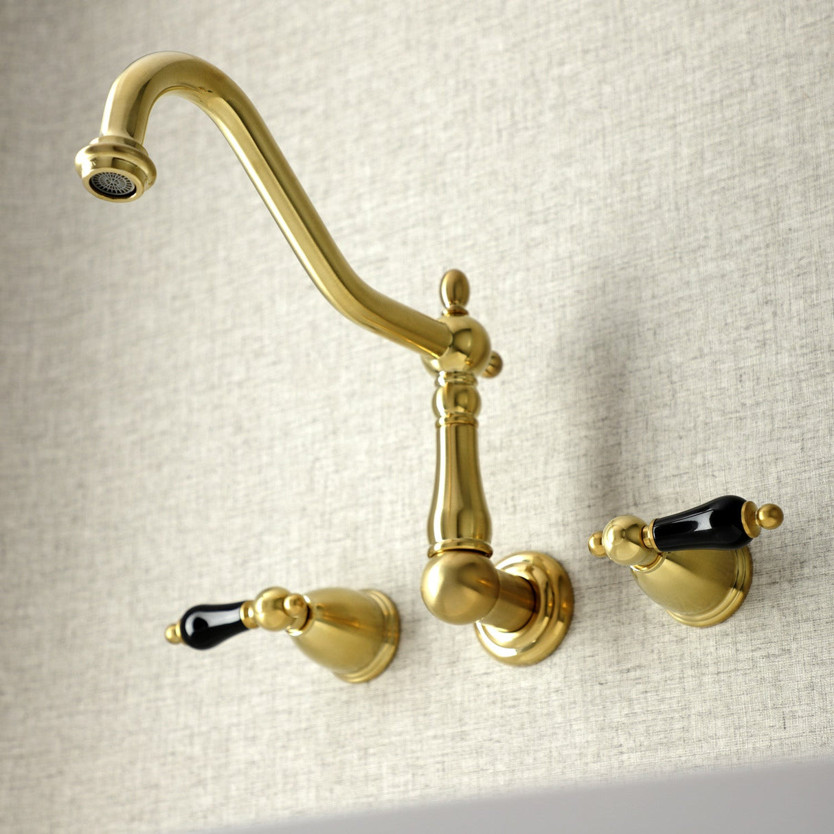 Duchess KS1287PKL Wall Mount Kitchen Faucet, Brushed Brass