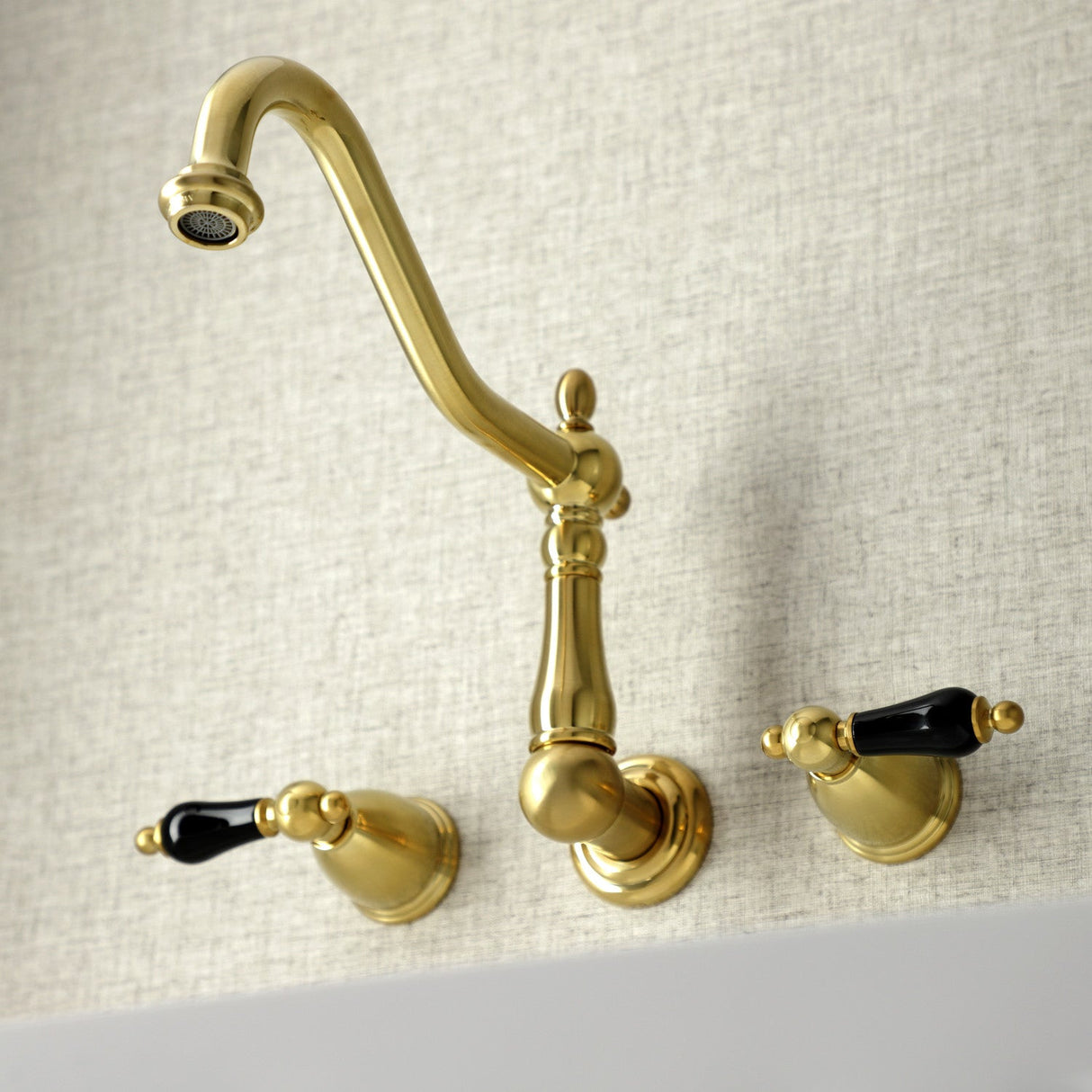 Duchess KS1287PKL Wall Mount Kitchen Faucet, Brushed Brass