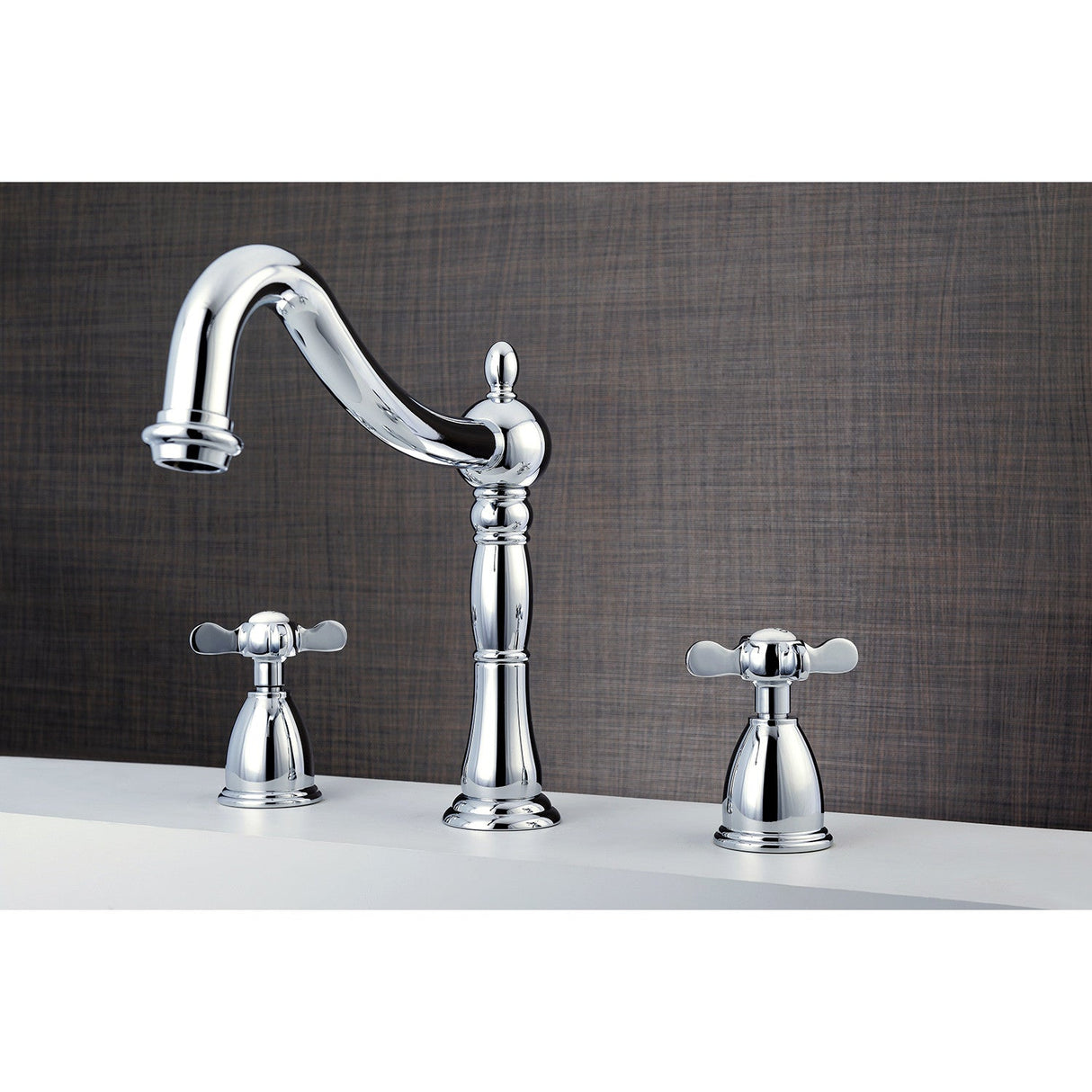 Essex KS1341BEX Two-Handle 3-Hole Deck Mount Roman Tub Faucet, Polished Chrome