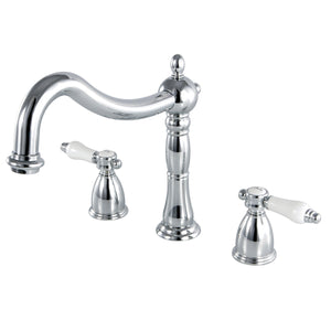Bel-Air KS1341BPL Two-Handle 3-Hole Deck Mount Roman Tub Faucet, Polished Chrome