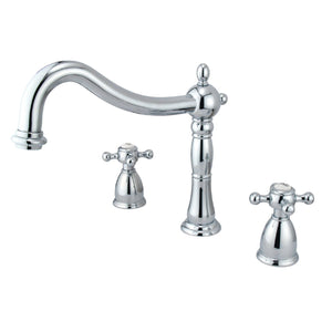 Metropolitan KS1341BX Two-Handle 3-Hole Deck Mount Roman Tub Faucet, Polished Chrome